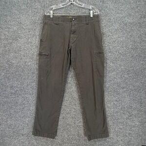 Lee Extreme Comfort Cargo Pants Mens 34x27 Gray Slim Fit Stretch Utility